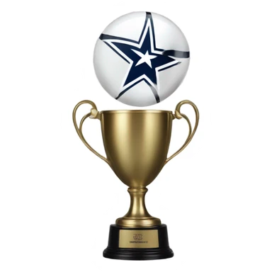 Spurs logo on a trophy sticker