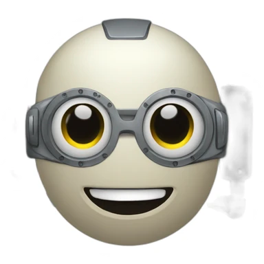 https://emojis.sh/p/fyos99FpSD - Based on this emoji, make a happy robot emoji with a thumbs up sticker