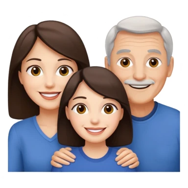  Older Couple with girlfriend brunettes sticker