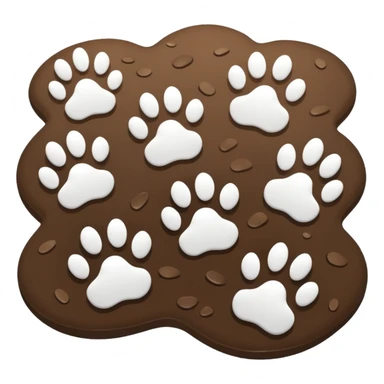 Weiße pfotenabdrücke sticker