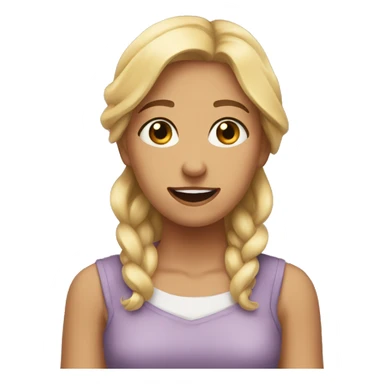 girl i don't know helpless hands up sticker