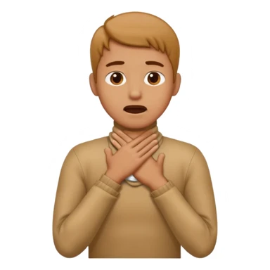  person with hands on his neck like chocking  sticker