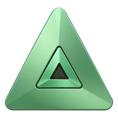 Light green triangle play button  sticker