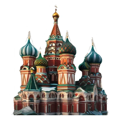 Saint Basil’s Cathedral in Moscow sticker