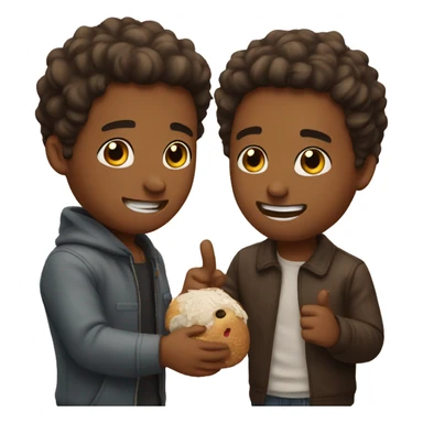 friends enjoying a moment sticker