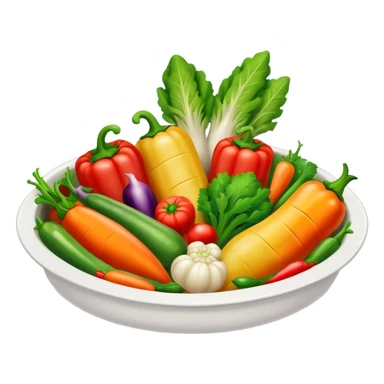 Stuffed vegetables dish sticker