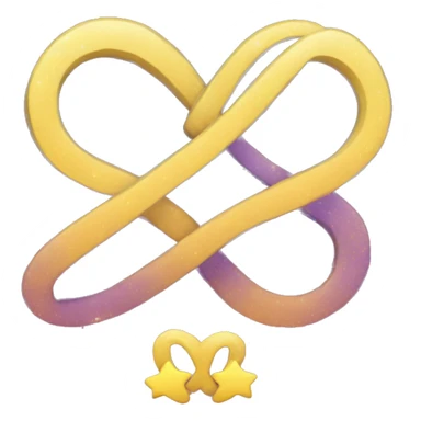 infinity sign and stars sticker