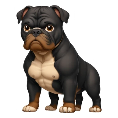 black bulldog Y3 sticker