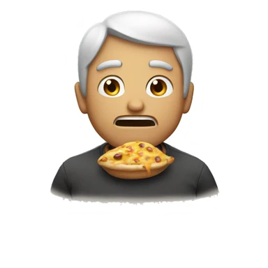 make a emoi where a guy is hungry and thristy sticker