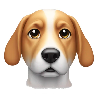 Dog made of various gradient shapes sticker