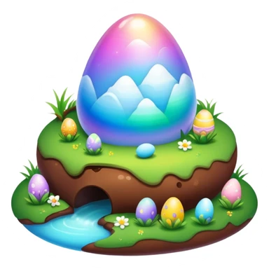 magical poop easter shire landscape  sticker