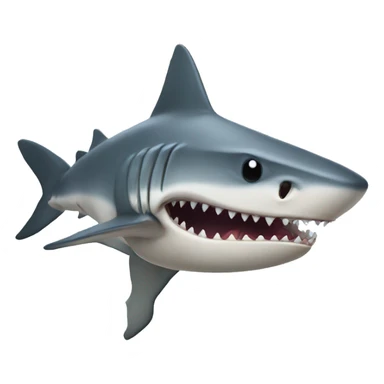 Blind shark eating food sticker