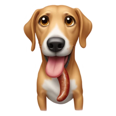 perro salchicha gordo  sticker