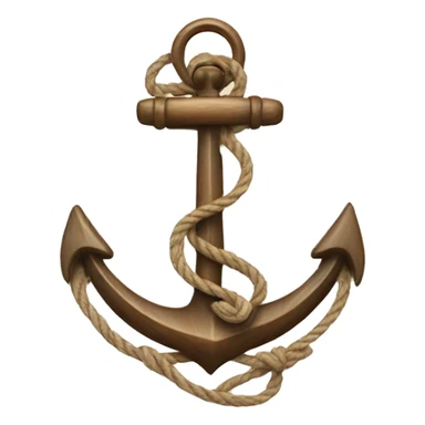 Anchor with a compass sticker