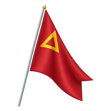 red triangular flag emoji sticker