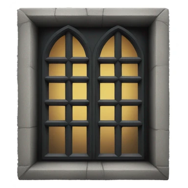 Black gothic window sticker