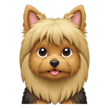 Yorkie blonde sticker