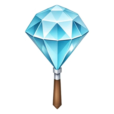 diamond minecraft hoe shiny sticker