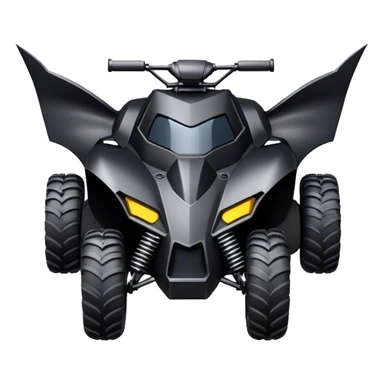 batmobile atv quad sticker