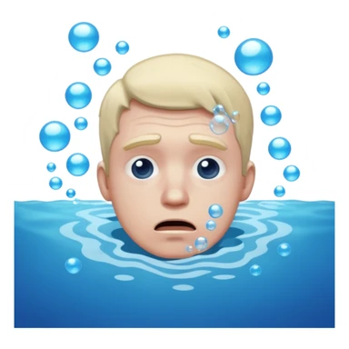 man drowning sticker