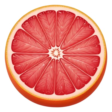 grapefuit with a slice sticker
