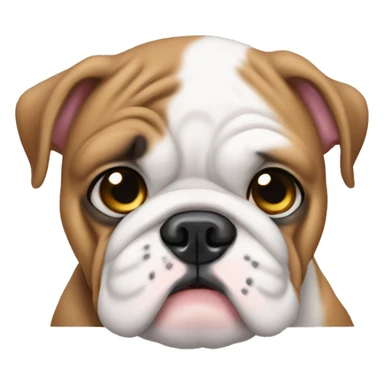 English bulldog puppy sticker