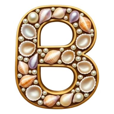 Number 5 is made of shells sticker