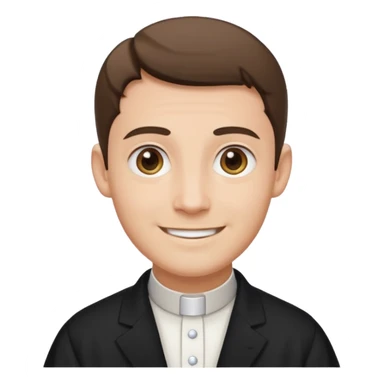 The priest who presides over the wedding sticker