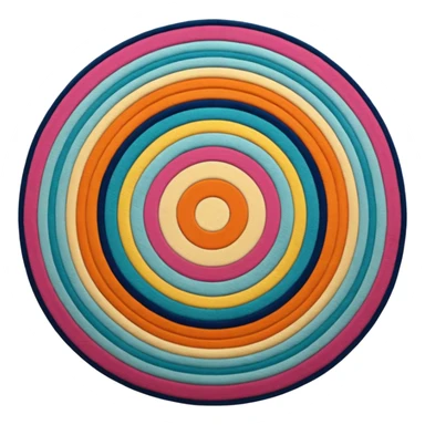 Circle rug sticker