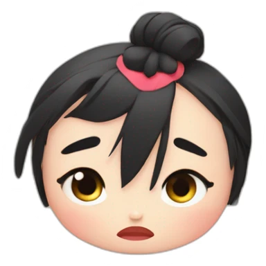 pucca triste sticker