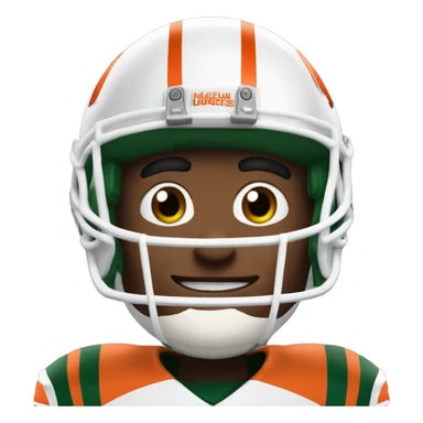Miami hurricanes college football mascot Sebastian sticker