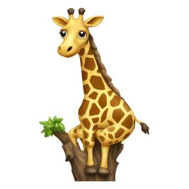 Giraffe on a tree sticker