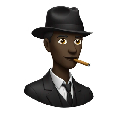 Homme smoking noir  sticker