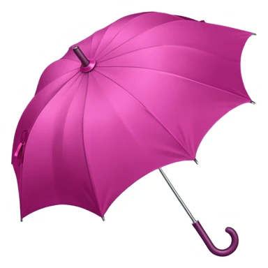 Dark pink umbrella with bow on the holder sticker
