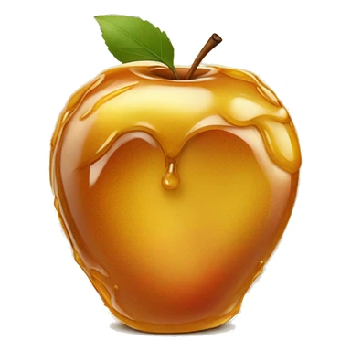 honey covered apple sticker