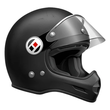 chinstrap motorcycle helmet sticker