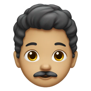 Baby with a mustache  sticker