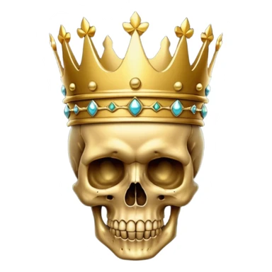 Skull emoji looking rich sticker
