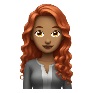 A beautiful woman with redhair  sticker