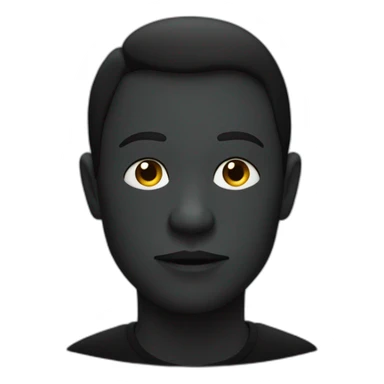 Humain noir sur une pieuvre sticker