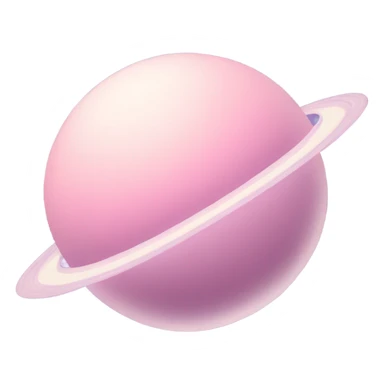 Pastel pink Saturn  sticker