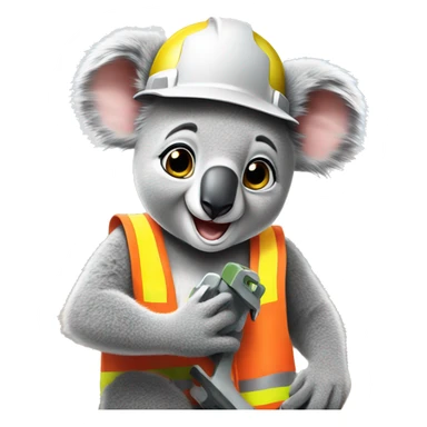 koala on a worksite sticker
