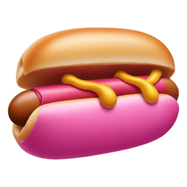 pink hotdog sticker