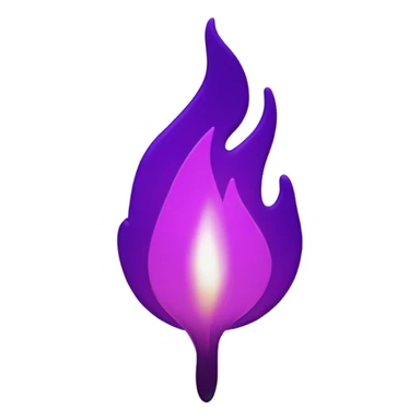purple fire sticker