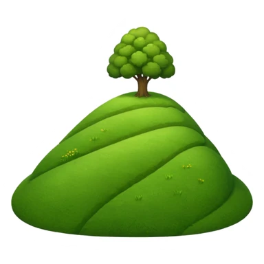 create a dnd style small_hill.png using 48x48 pixels size sticker