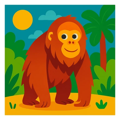 Orangutan sticker