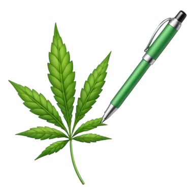 Weed pen sticker