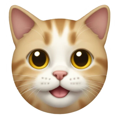 Cat with Down syndrome  sticker