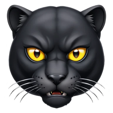 angry panther animal sticker