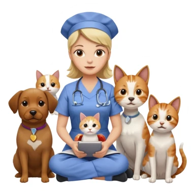  Marries ,Nurse mom of 10 year old girl and 4 year old boy, work from home, dogs, cat, chickens sticker